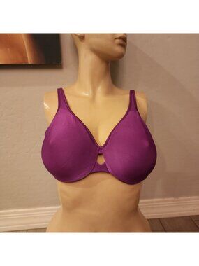 Lilyette Bra 38D Plum Underwire Unlined 0904
